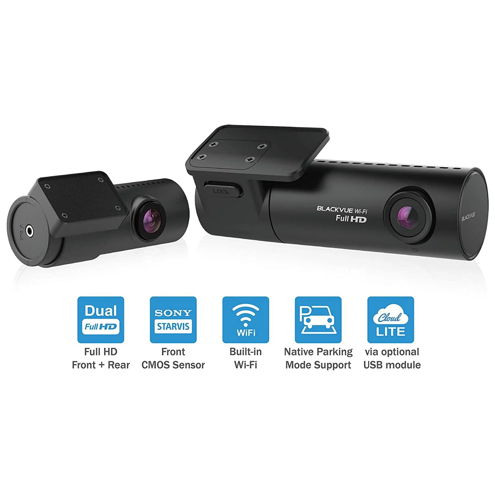BlackVue Dash Cam DR590X-2CH 32GB Full HD 1080p Starvis Wi-Fi 2 Channel Camera - Image 5