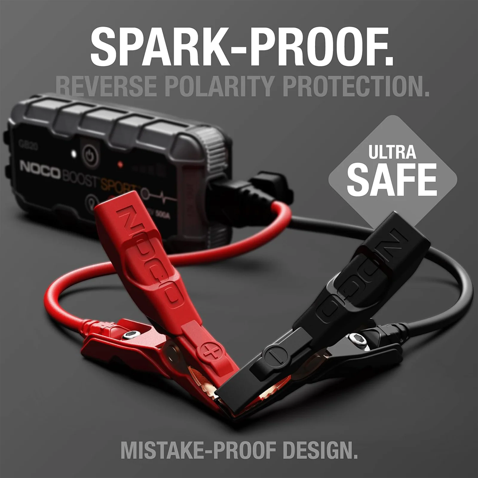 NOCO Boost GB20 500A UltraSafe Jump Starter Power Pack 12V Car Battery Booster - Image 3