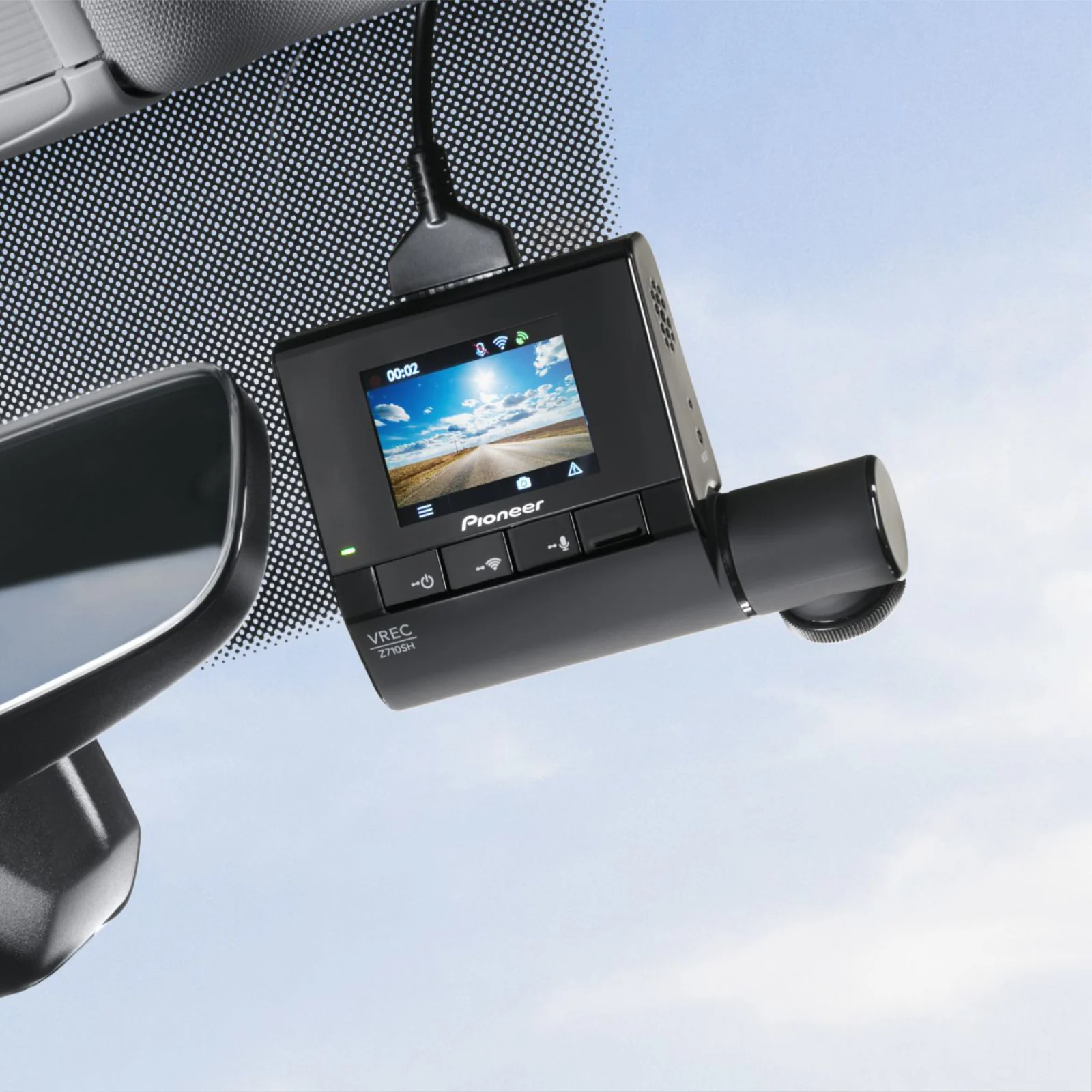 Pioneer VREC-Z710SH Dash Cam 1 Channel Front Camera Full HD Starvis WiFi GPS - Image 3