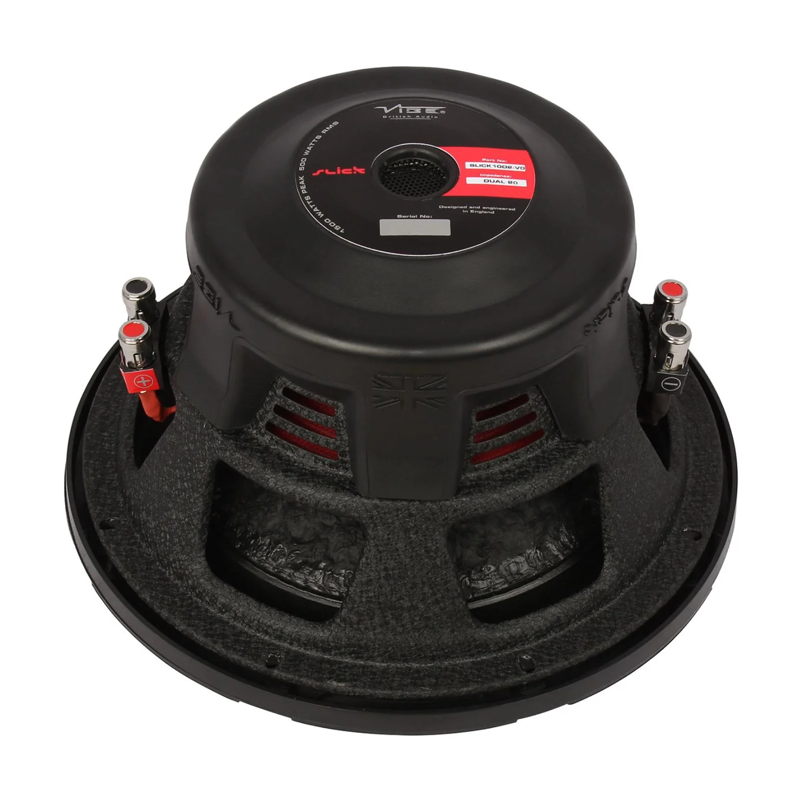 Vibe Subwoofer 10 Inch Powerful Car Bass Sub 500w RMS Dual 2 ohms SLICK10D2-V3 - Image 4