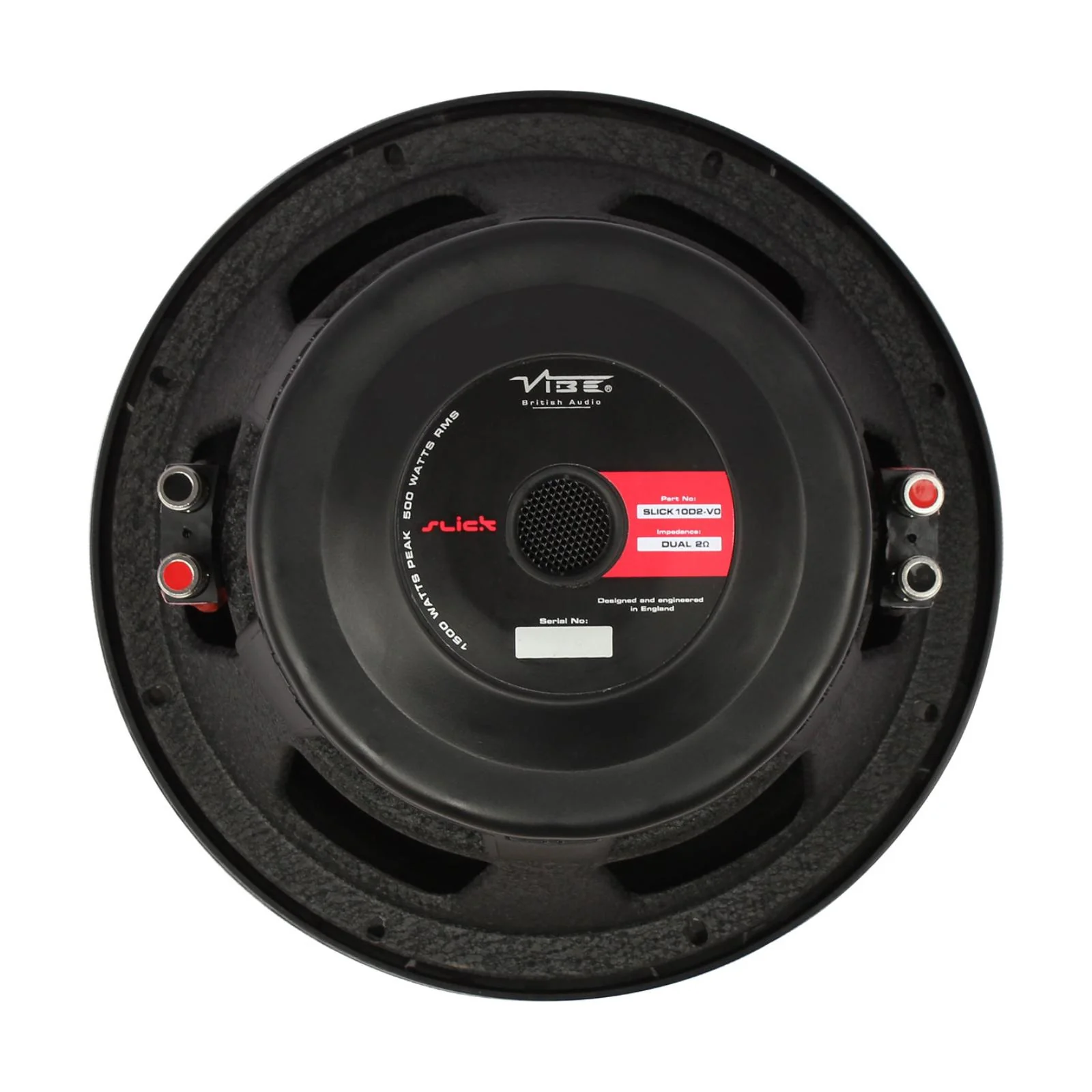 Vibe Subwoofer 10 Inch Powerful Car Bass Sub 500w RMS Dual 2 ohms SLICK10D2-V3 - Image 5