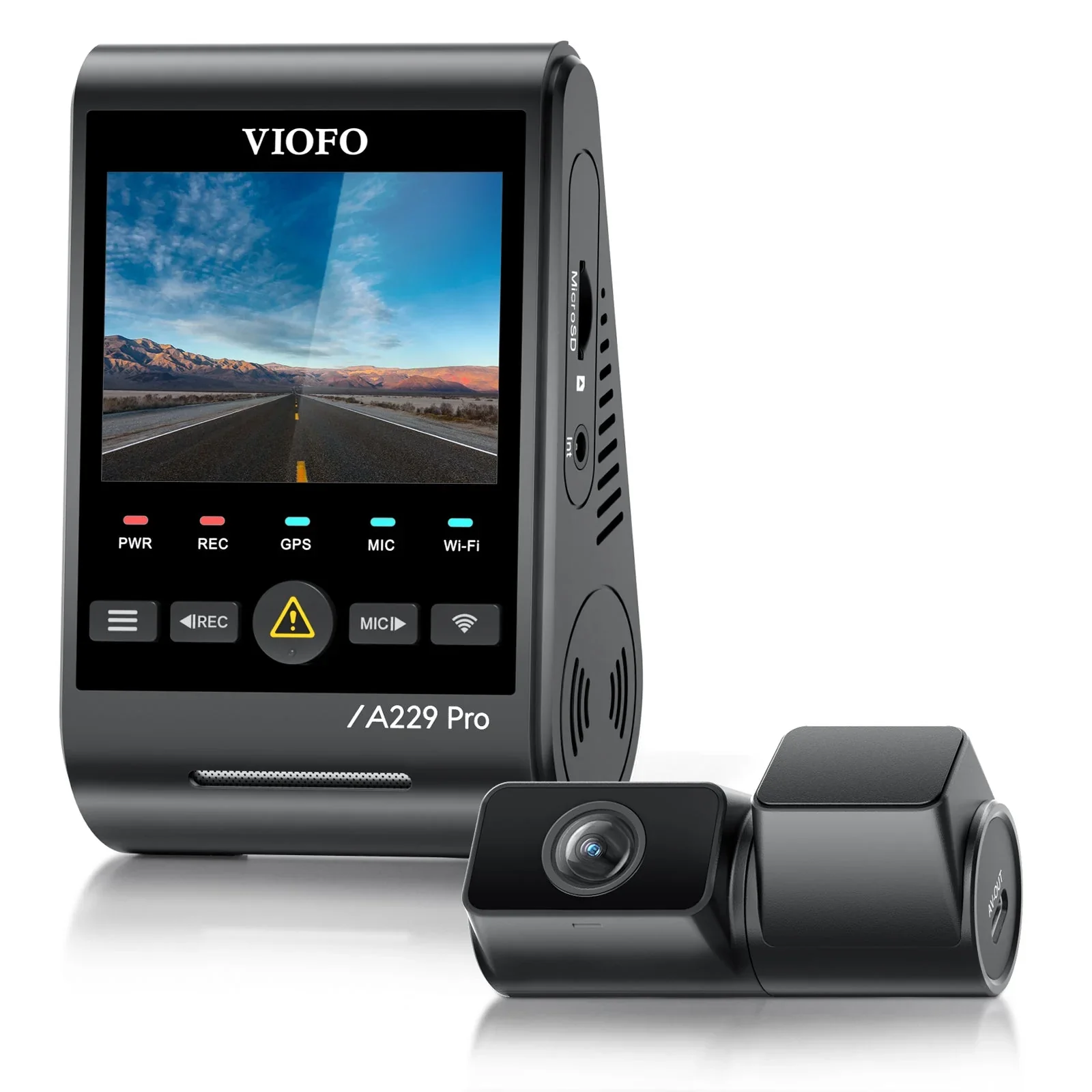 Viofo A229 Pro Tele 2CH Dash Cam 4K Front 2K Telephoto Starvis 2 GPS WIFI Camera - Image 3
