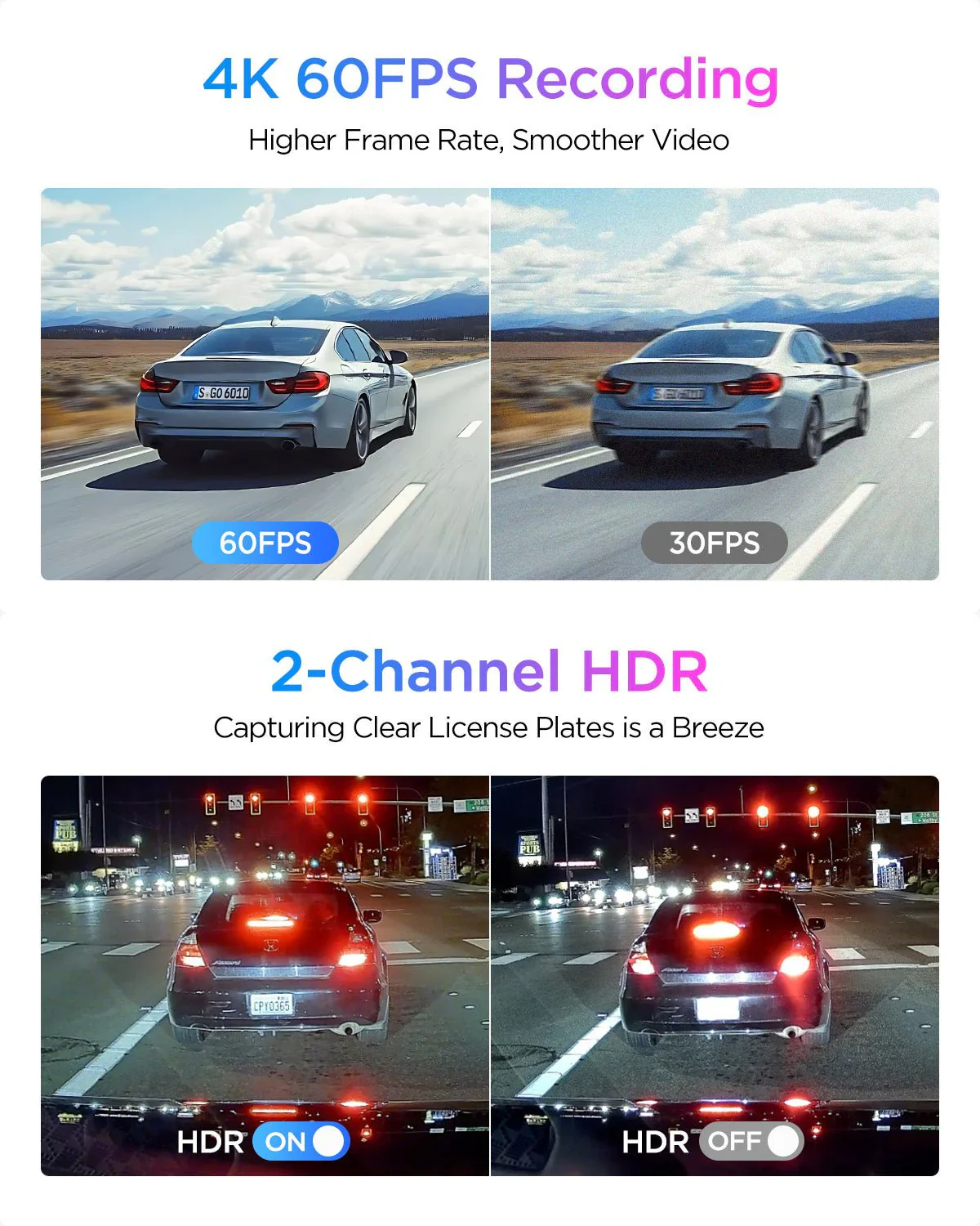 Viofo A329S 2CH Dash Cam 4K Front 2K Rear Starvis 2 GPS WIFI HDR Dual Camera - Image 12