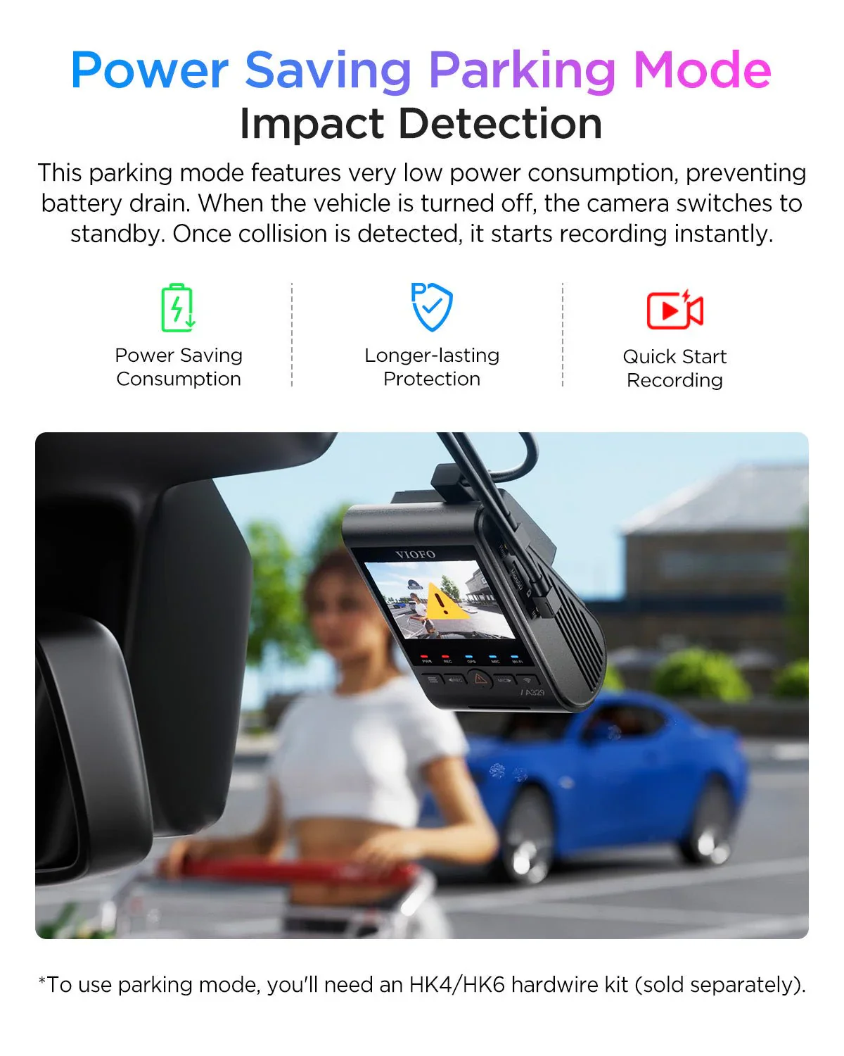 Viofo A329S 2CH Dash Cam 4K Front 2K Rear Starvis 2 GPS WIFI HDR Dual Camera - Image 8