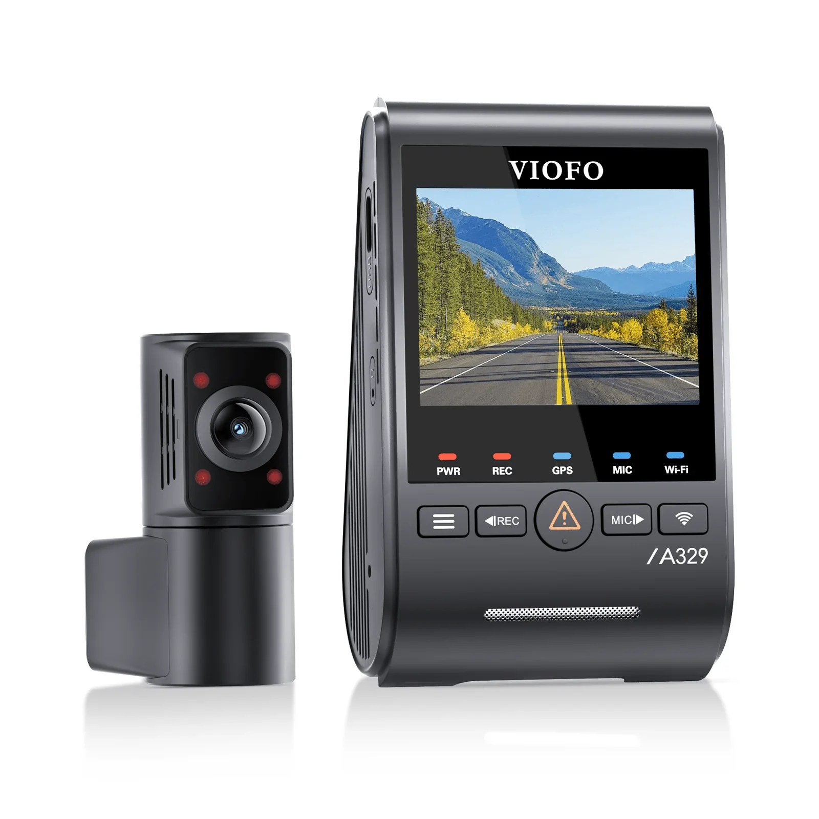 Viofo A329S 2CH IR Dash Cam 4K Front 2K Interior Fisheye Cabin Starvis 2 Camera - Image 3