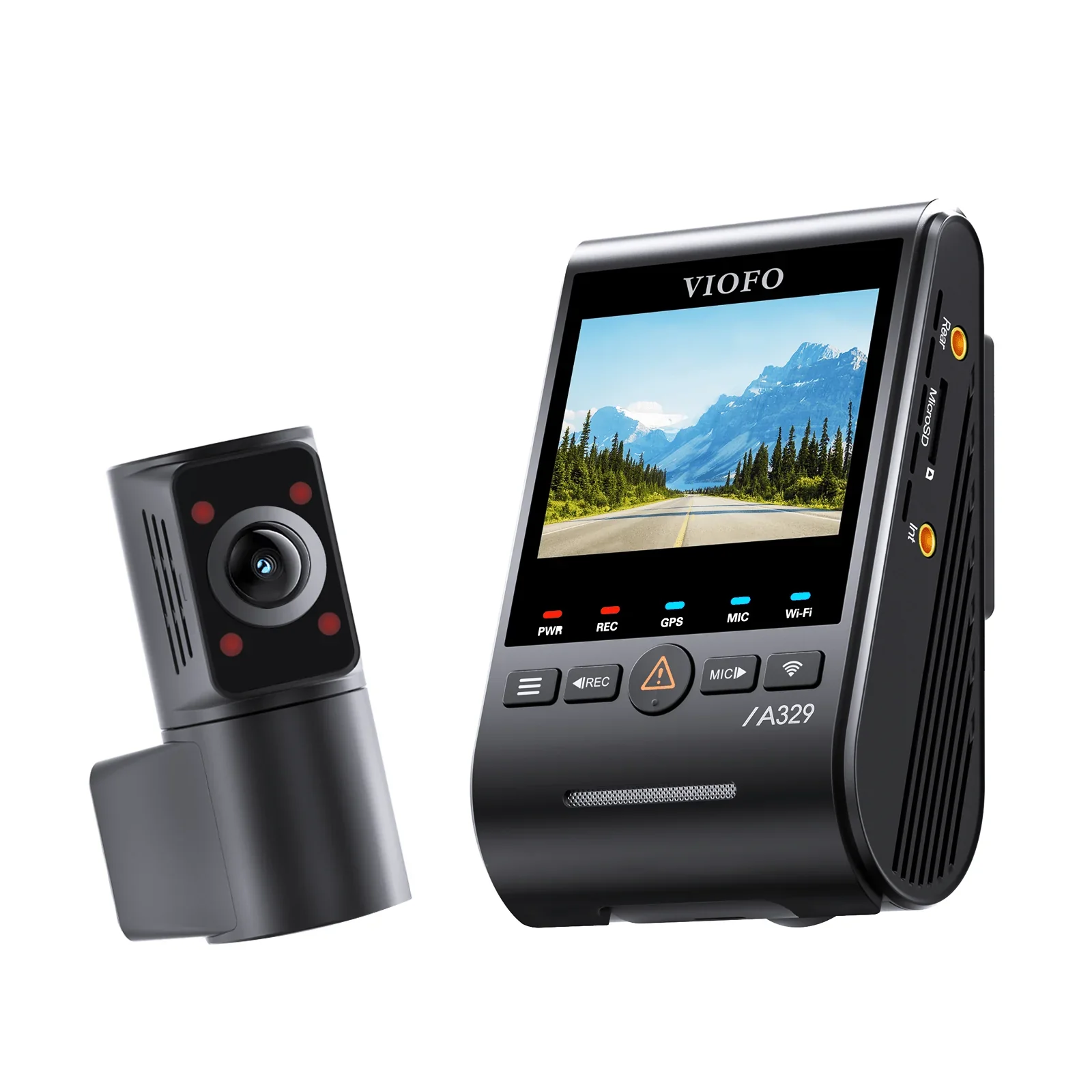 Viofo A329S 2CH IR Dash Cam 4K Front 2K Interior Fisheye Cabin Starvis 2 Camera - Image 4