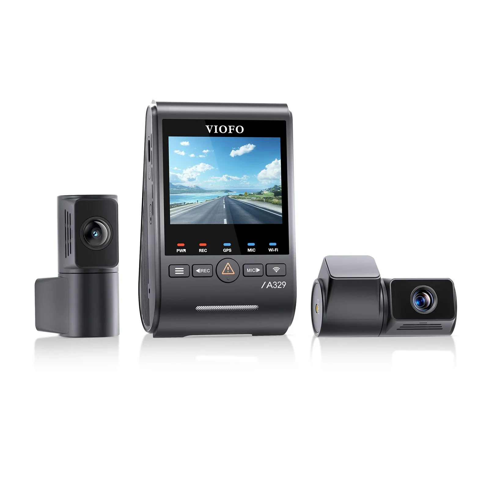 Viofo A329T 3CH Dash Cam 4K Front 2K Rear 2K Telephoto Starvis 2 GPS WIFI Camera - Image 3