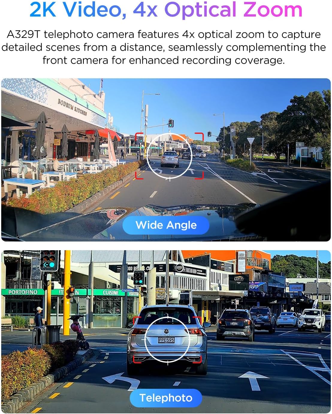 Viofo A329T 3CH Dash Cam 4K Front 2K Rear 2K Telephoto Starvis 2 GPS WIFI Camera - Image 7
