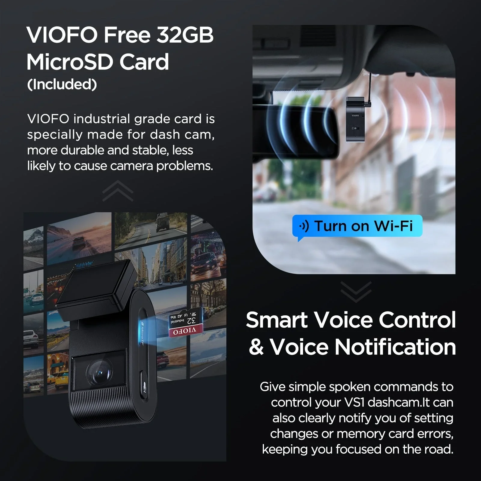 Viofo VS1 Mini Dash Cam 2K HDR Front Sony Starvis 2 GPS WIFI Camera - Image 8